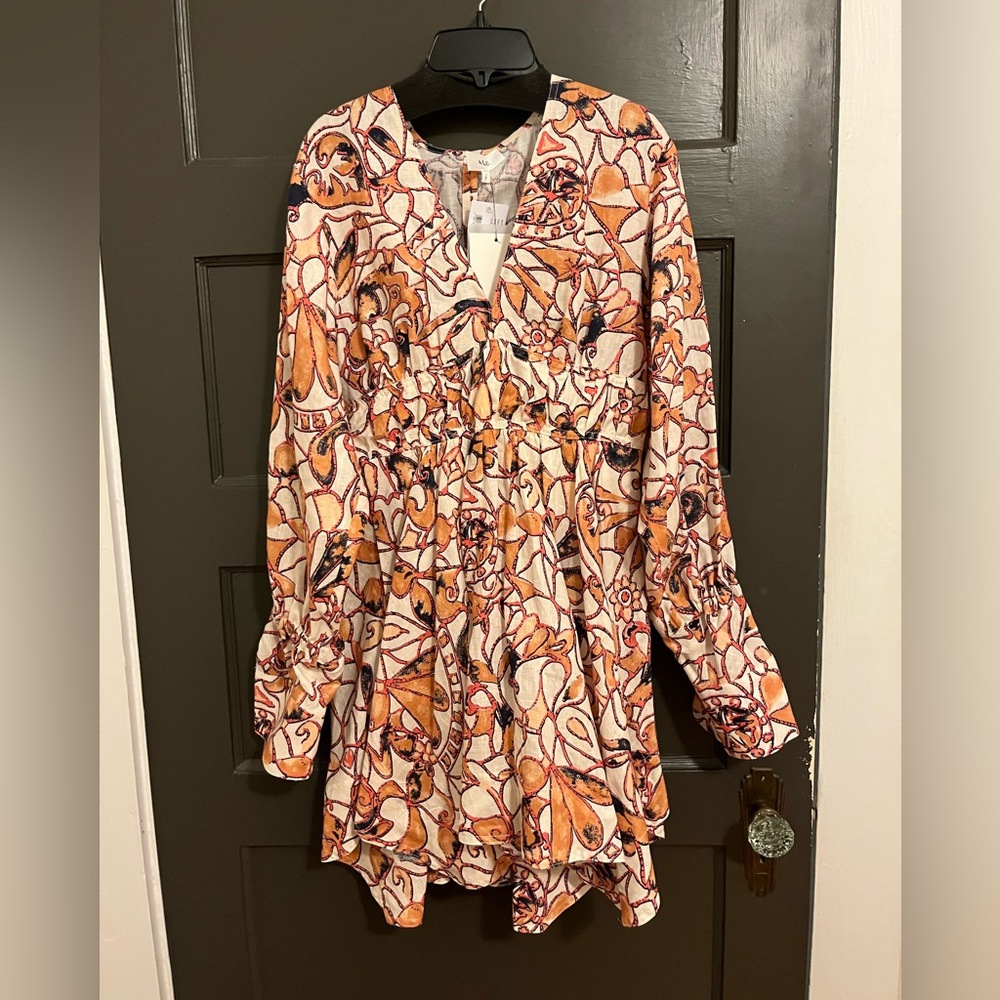 NWT ALC Salina linen dress size 8